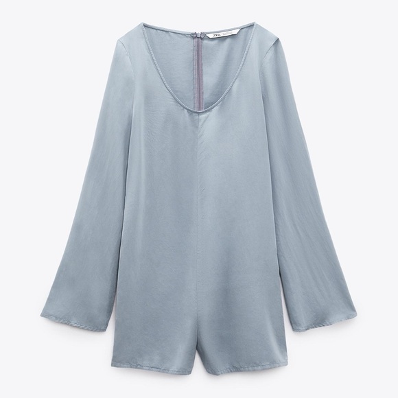 Zara Light Blue Romper - Picture 1 of 4